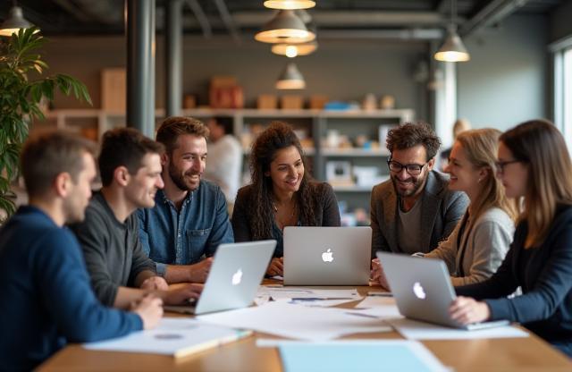 Photo of the Pixel Sur team collaborating
