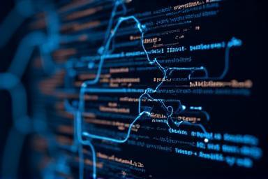 Web development code illustration